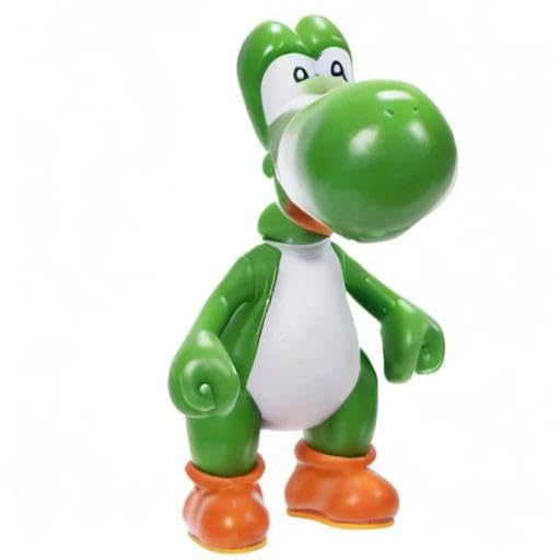 Jakks Pacific Super Mario Green Yoshi action figure, 6.5 cm tall, detailed plastic figure from the World of Nintendo series.