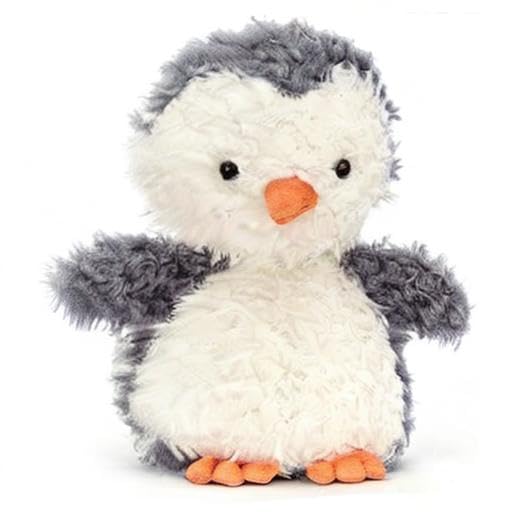 Jellycat Little Penguin collectable plush decoration with soft fur and cute, friendly expression on a white background.
