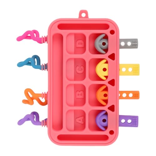 Yurosuis Toddler Activity Board,Silicone Soft Food-Grade Learning Toy,Sensory Board Toy - for 1-3 Year Old Kids Boys Girls Children Home Classroom Kindergarten Travel