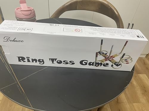 wooden Ring Toss Games, Premium Quoits Garden Game Set, Throwing Tossing Game (Modern)