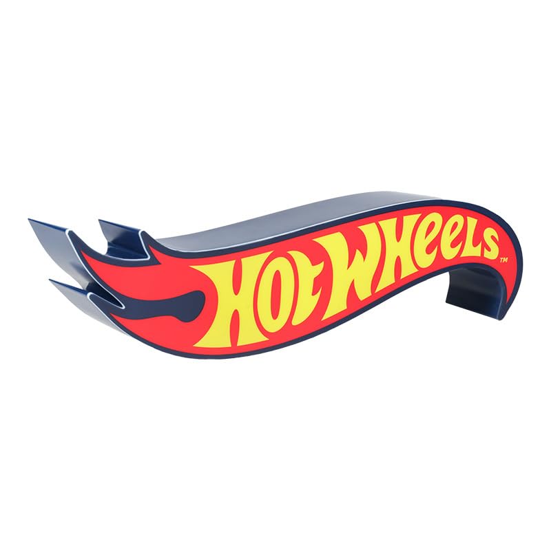 Hot Wheels Logo Light - Officially Licensed Racing Logo Icon Night Light, Racetrack Play Room Decor and Gift for Boys and Girls, Toy Car and Bedroom Accessory and Nightlight for Kids | Paladone