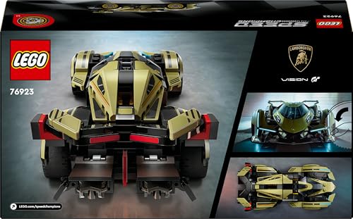 LEGO Speed Champions Lamborghini V12 Vision GT model set with detailed buildable super car design for kids.