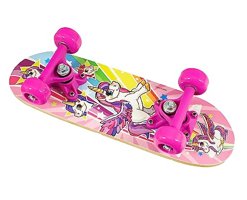 OZBOZZ UNICORN SKATEBOARD - 17 Inch Deck - Fabulous Fantasy Graphics for a Fantastic Ride