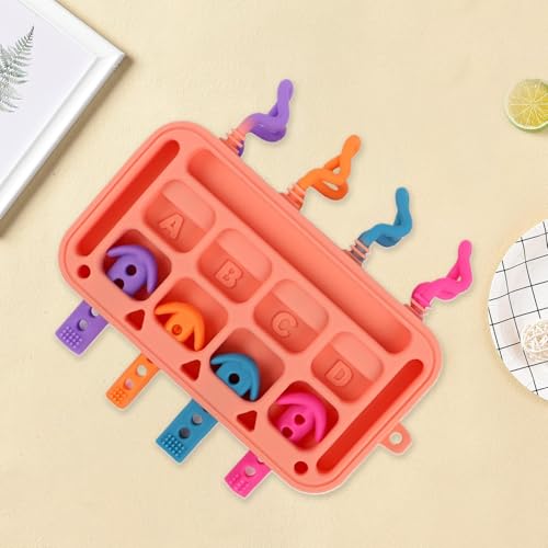 Yurosuis Toddler Activity Board | Silicone Educational Toy - Early Learning Toys - for 1-3 Years Old Kids Boys Girls Children Home School Kindergarten Travel