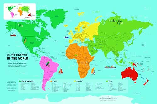 Lonely Planet Kids My First Lift-the-Flap World Atlas: Interactive Kids' Atlas with 40 Flaps, Fun Facts, Search-and-Find Games & Giant Pull-Out Map