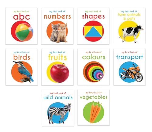 My First Library: Boxset of 10 Board Books for Kids: Boxset for Kids (Pack-1) (Early Learning)