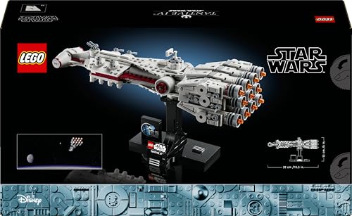 LEGO Star Wars Tantive IV Set, Collectible 25th Anniversary Starship Model Kit for Adults to Build, Iconic Vehicle from A New Hope, Memorabilia Home, Office Décor Gifts for Men, Women & Fans 75376