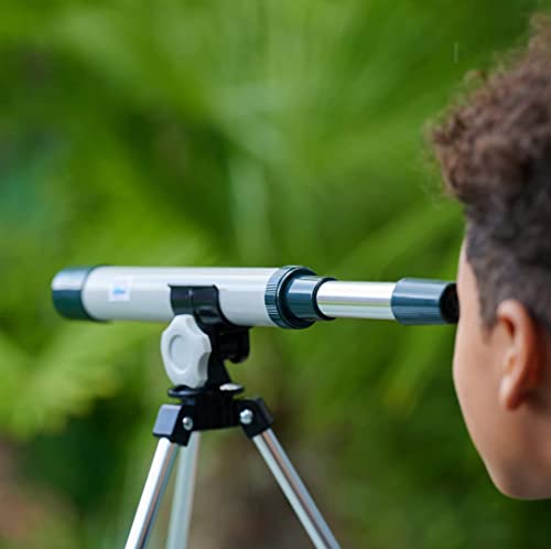 Science Mad kids' microscope and telescope combo set with tripod, stand, 15x and 100x magnification for ages 6 and up.