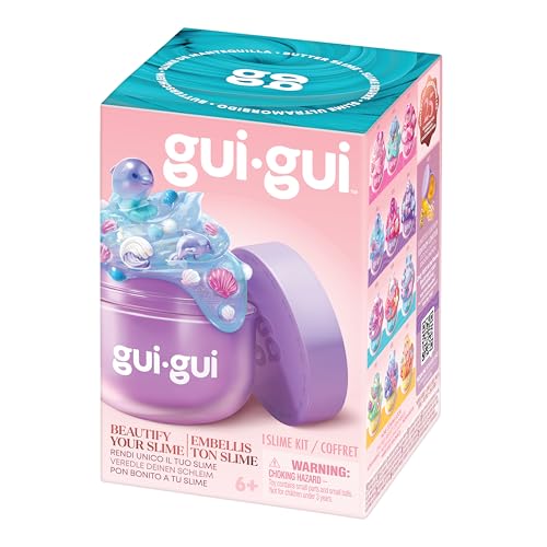 Gui Gui Gloss Slime with vibrant glow-up effect, featuring four textures and scented options, perfect for kids and teens.