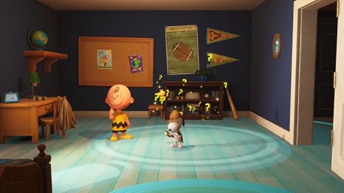 Nintendo Switch game cover for Snoopy & The Great Mystery Club Deluxe Edition by Game Mill, featuring Snoopy and characters from the puzzle adventure.