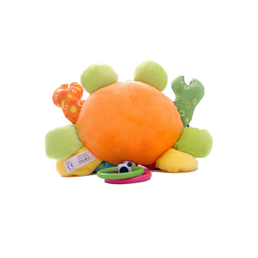 MEERO LONDON CB2203 crab clip-on sensory toy with teether for newborns, suitable for prams and pushchairs, for baby boys and girls.