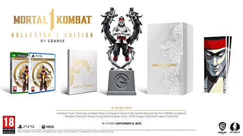 Mortal Kombat 1 Kollector's Edition game for Xbox Series X with special packaging and collectible artwork, Warner Bros branding.