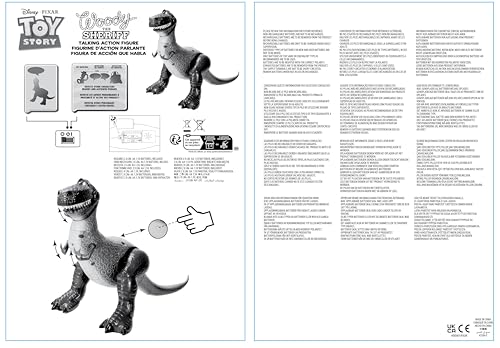Disney Store Official Rex Interactive Talking Action Figure, Pixar's Toy Story, 34cm/13”, T-Rex Toy Featuring 15+ English Phrases, Interacts with Other Characters, Ages 3+