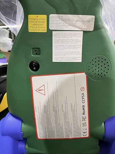 FanttikRide 12V N7 Pro Electric Kids Car, Anti-tipper, Ergonomic, 2 in 1, 2 Speeds, Flashing Wheels, Bluetooth, Charging Type C, for Children from 3 Years, 68 Kg, Green