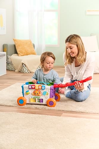 VTech Baby Sort & Discover Activity Wagon, Pull Along Light-up Activity Panel with Manipulatives, Animals, Numbers & Colours, Interactive Toy, Gift for Toddler 12, 18, 24 months +, English version