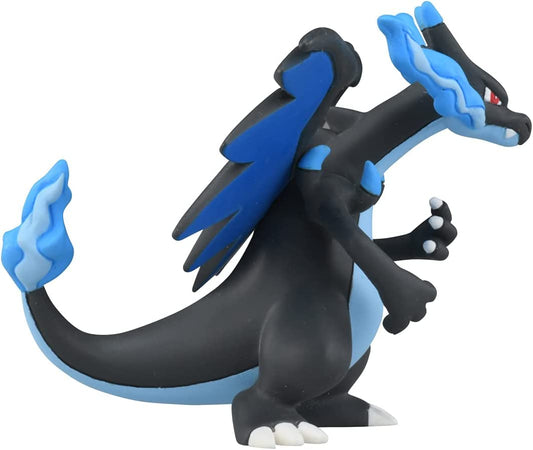 Takara Tomy Mega Charizard X figure from Pokemon Monster Collection Moncolle MS-51, showcasing detailed design and colors.