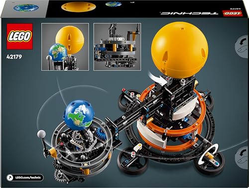 LEGO Technic Planet Earth and Moon model set featuring a detailed solar system design for imaginative play.