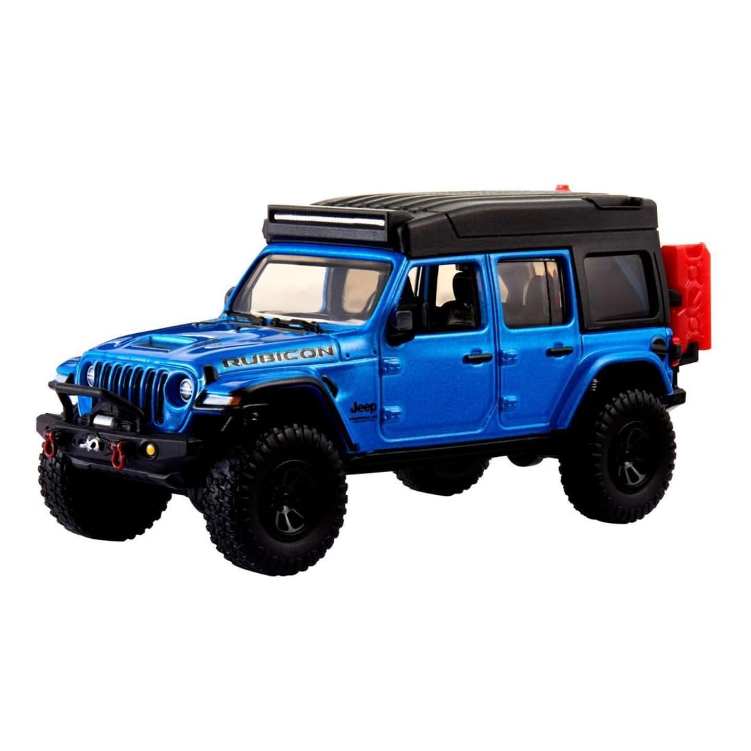 Hot Wheels Real Riders 1:43 Scale Wrangler 392 Rubicon Blue HMD46