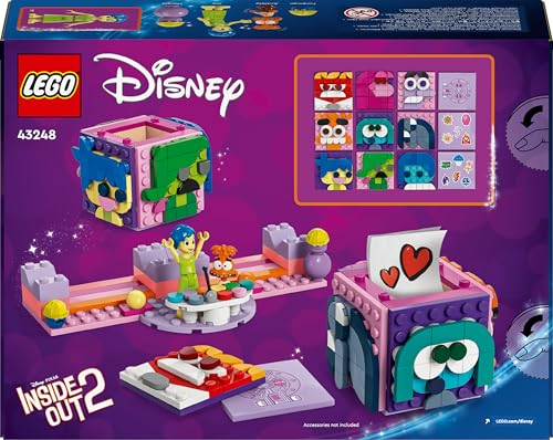 LEGO Disney Pixar Inside Out 2 Mood Cubes Playset, Building Toy for 9 Plus Year Old Girls & Boys, Includes Character Mini-Doll Figures from the Film, Fun Gift to Share Emotions like Joy 43248
