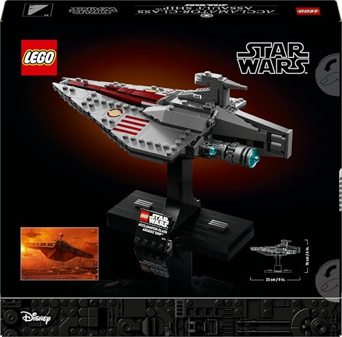 LEGO Star Wars 75404 Acclamator-Class Assault Ship, Collectible Starship Model Building Set with a Display Stand, Birthday Gift Idea for Teenage & Adult Fans of Attack of The Clones
