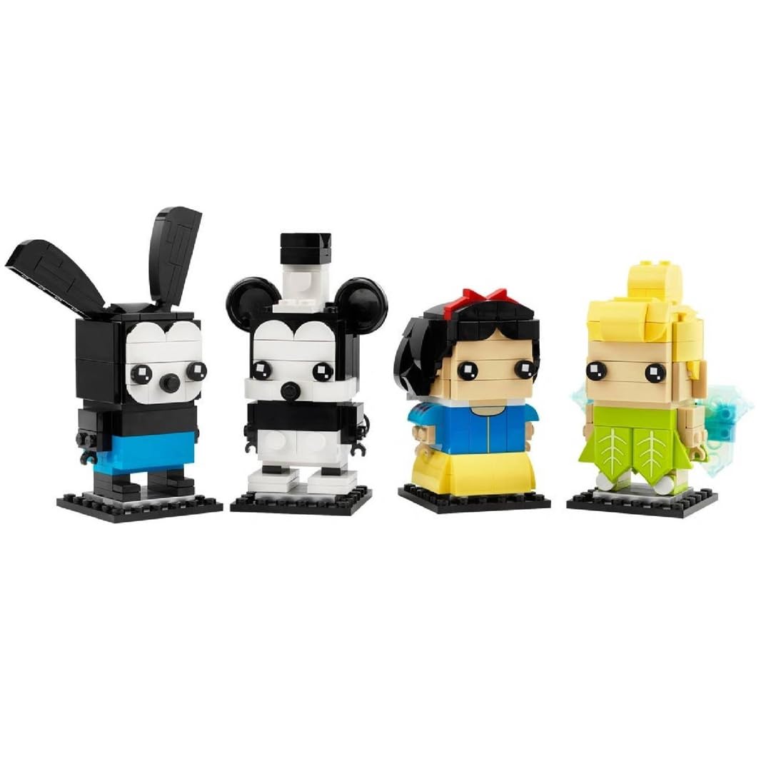 LEGO BrickHeadz Disney 100th Celebration Mickey Mouse, Snow White, Tinkerbell & Oswald The Lucky Rabbit