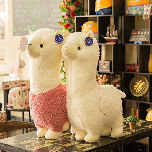 Auluda Spring Country Alpaca Plush Toy, Llama Stuffed Animal Large 45cm Doll Plushie Hug Pillow Soft Fluffy Cushion Super Kawaii Gift for Birthday Girls and Lovers Washable…