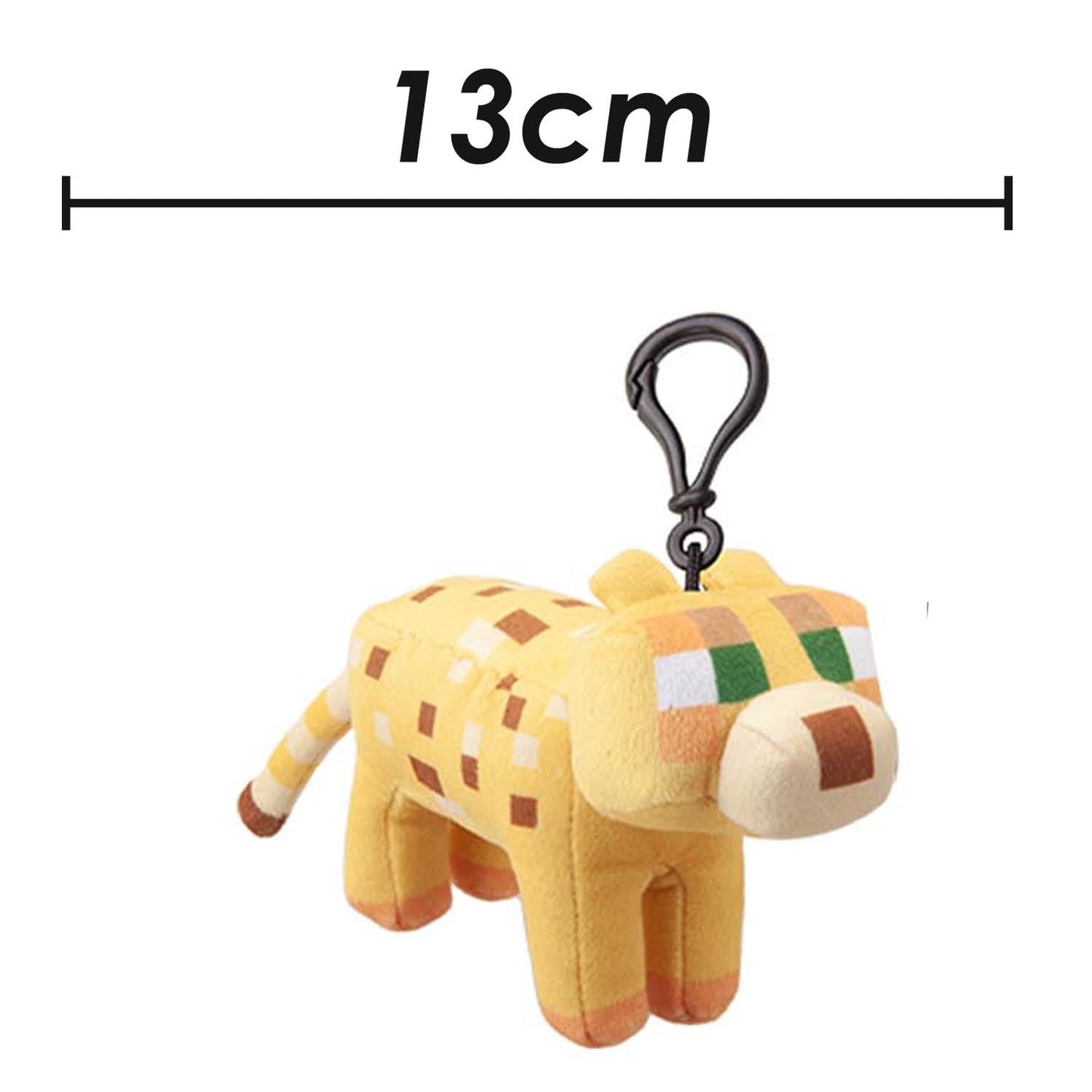 VFM - Minecraft Ocelot Soft Toy Clip On Video Game Character-Officially Licensed Toy Plush Stuffed Toy Plush Toy Cute Stuffed Plushie, Gifts for Birthday, Valentine's Day Christmas - 13cm Yellow