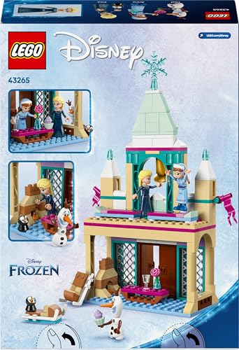 LEGO ǀ Disney Princess Arendelle Frozen Castle Toy - Building Set incl. Anna & Elsa Mini Dolls plus Olaf & Penguin Figures - Gift for 5+ Year Old Girls - 43265