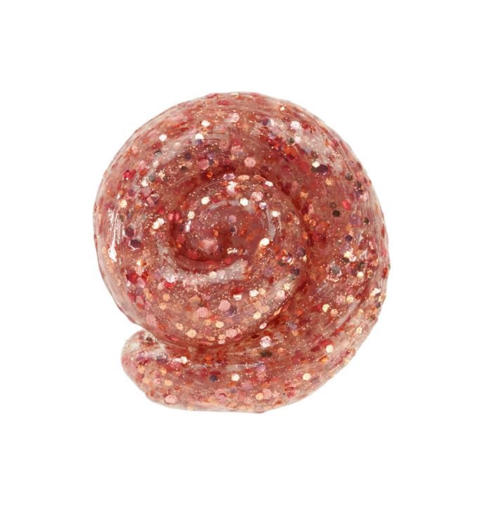 Crazy Aaron's Rose Gold Thinking Foam Stretch Toy in mini tin, colorful and squeezable stress relief toy for stress relief and focus.