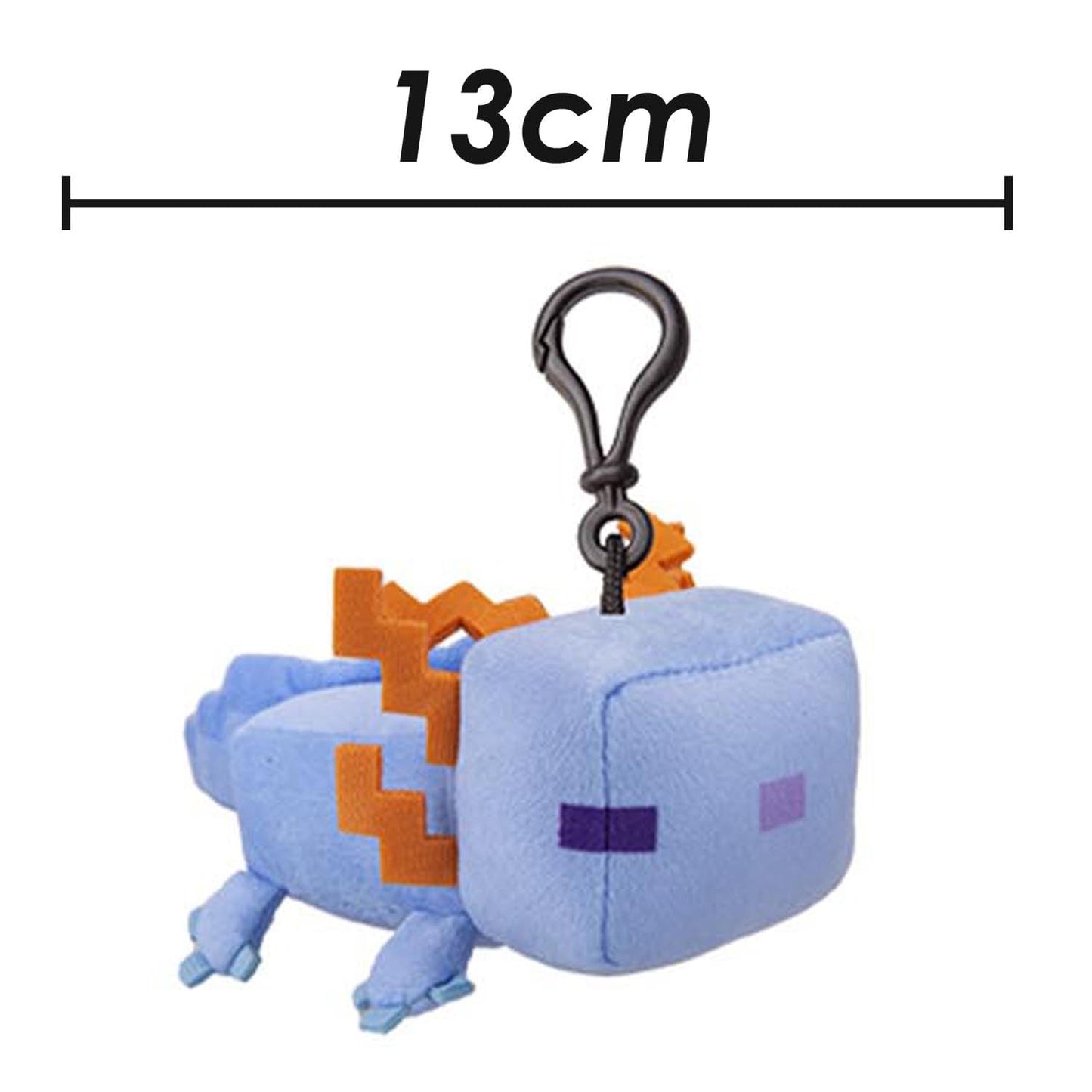 VFM - Minecraft Blue Axolotl Soft Toy Clip On Video Game Character-Officially Licensed Plush Stuffed Toy Plush Toy Cute Stuffed Plushie, Gifts for Birthday, Valentine's Day Christmas - 13cm Blue