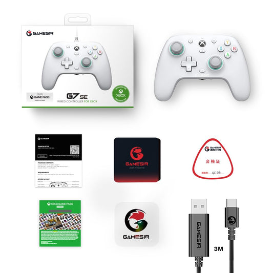 GameSir G7 SE Xbox controller with Hall-effect joysticks, compatible with Xbox Series X|S, Xbox One, and Windows 10/11, officially licensed