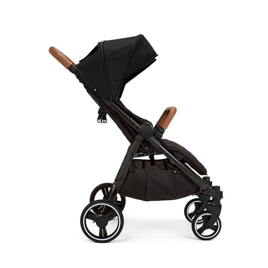 Ickle Bubba Venus Prime Double Stroller – Twin Pushchair from Birth to 15kg per Seat, Includes Newborn Cocoon, Footwarmers, Rain Cover, Compact Fold, Multi-Recline Seats & UPF 50+ Hoods (Black)