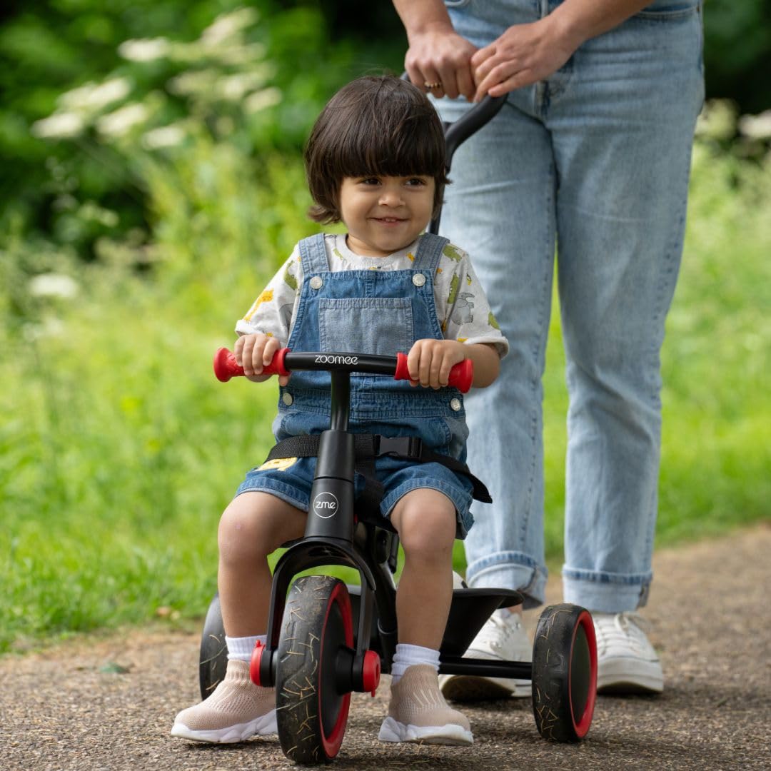 TP Zoomee 2 in 1 Trike – Firecracker -.Shock Resistant Wheels,