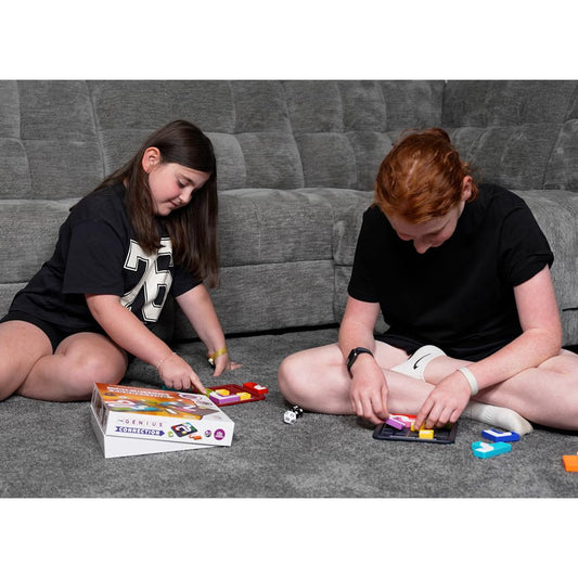 The Happy Puzzle Company The Genius Connection Board Game – STEM Logic Puzzle Challenges for Family Game Night – Fun & Educational for Adults & Kids Ages 6+