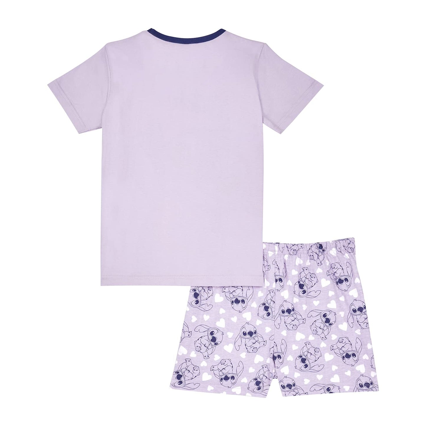 Disney Lilo and Stitch Girls Pyjamas Short PJs, Ages 5 to 15 Years Old (11-12 Years) Lilac