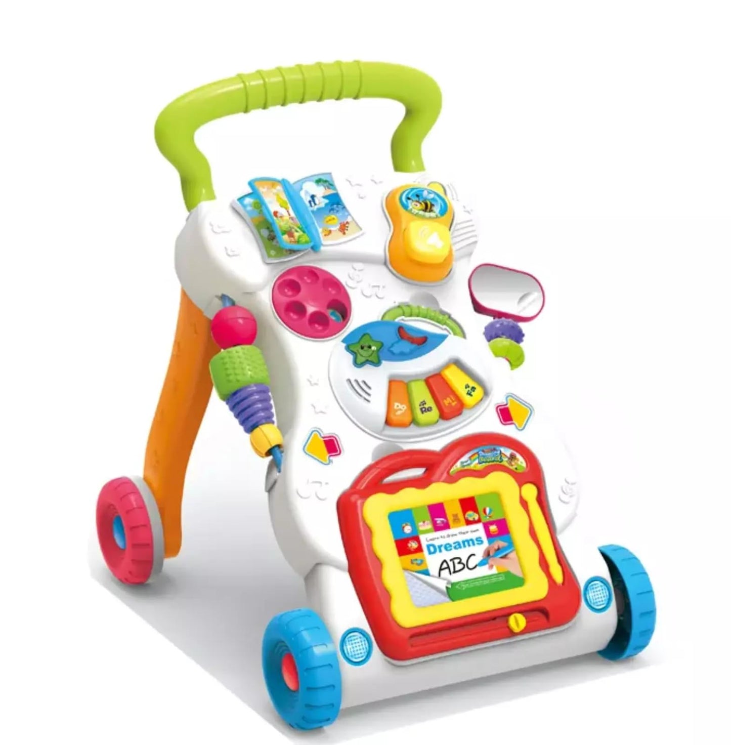 CELINO baby walker with light and music, featuring shape sorting, designed for 6 months to 3-year-old boys and girls.