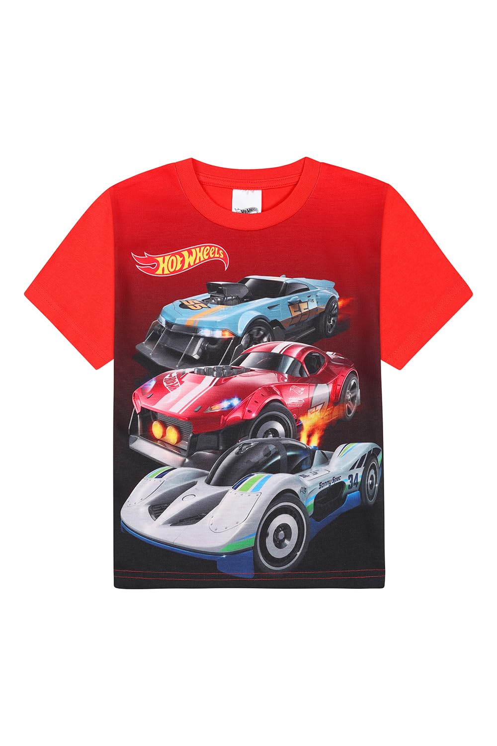 Hot Wheels Boys 3 Pack Kids T-Shirts Childrens Multipack Tshirt (2-3 Years) Multicoloured