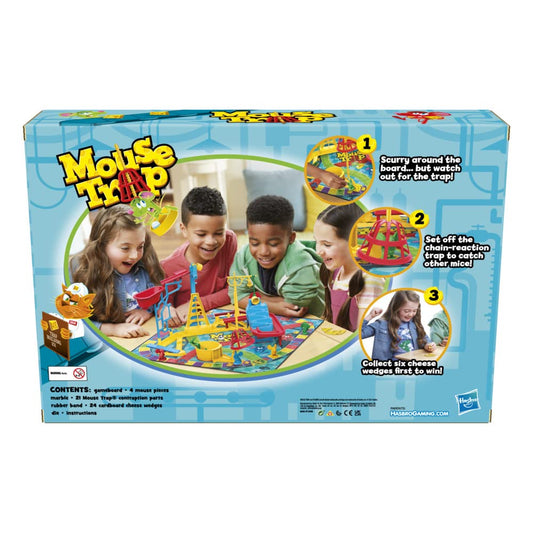 Hasbro Gaming Mouse Trap Board Game for Kids Ages 6 and Up, Classic Kids Game for 2-4 Players with Easier Set-Up than Previous Versions, Multicolor, One Size