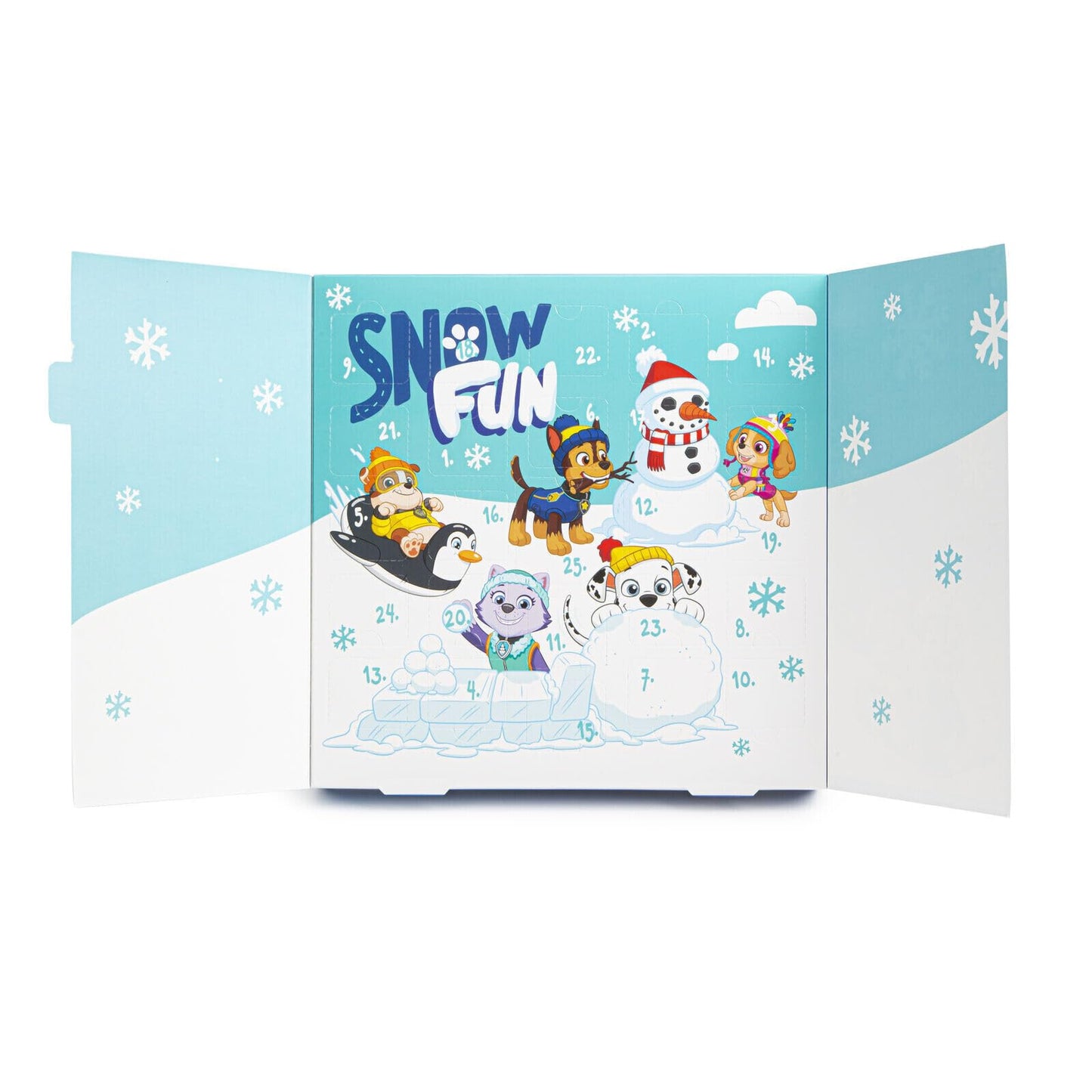 Paw Patrol Advent Calendar 25 Days Of Bath Fizz Bubbly Christmas Countdown Calendar Bath Toys For Kids, Blue