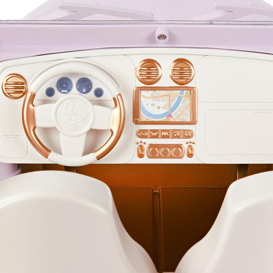 18-inch Our Generation off-road truck with rolling wheels for pretend play, perfect for 3+ years.