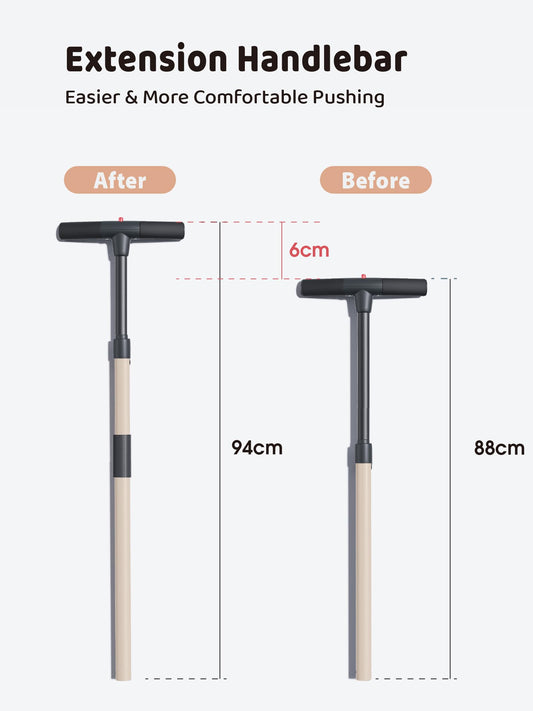 newyoo Toddler Trike with Parent Handle for 1-3 year old, Toddler Bike, Baby Balance Bike, Birthday Gift & Ride-On Toy for Boy & Girl, 5 in 1 Kids Tricycle with Safety Guard, TR008, Khaki