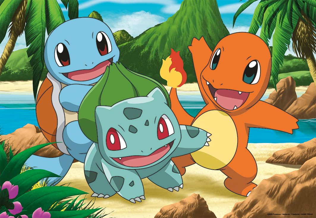 Ravensburger Pokemon jigsaw puzzles for kids, featuring 2 sets of 24 pieces, ideal educational toy for toddlers.