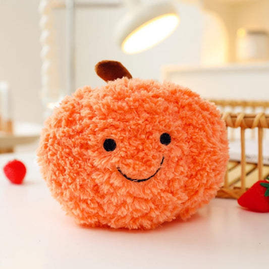 Fruit Plush Toys - Mango Carrot Hugging Pillow, FruitShape pillow filled doll, suitable for children and girls (Pumpkin)
