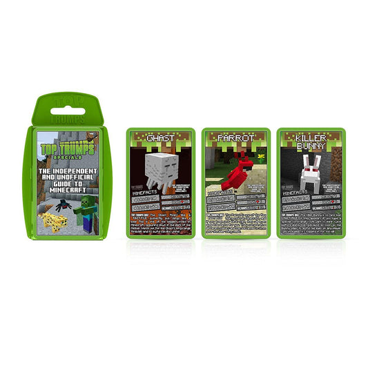 Top Trumps Independent and Unofficial Guide To Minecraft Specials Card Game, find out if Shulkers are stronger than Slimes, gamer gift for ages 6 plus
