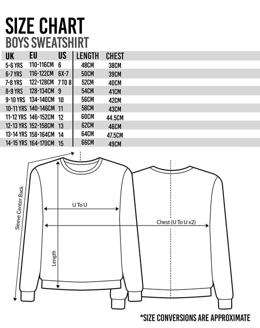 Black and green Xbox sweatshirt for kids featuring a game controller design, suitable for boys and girls aged 14-15.