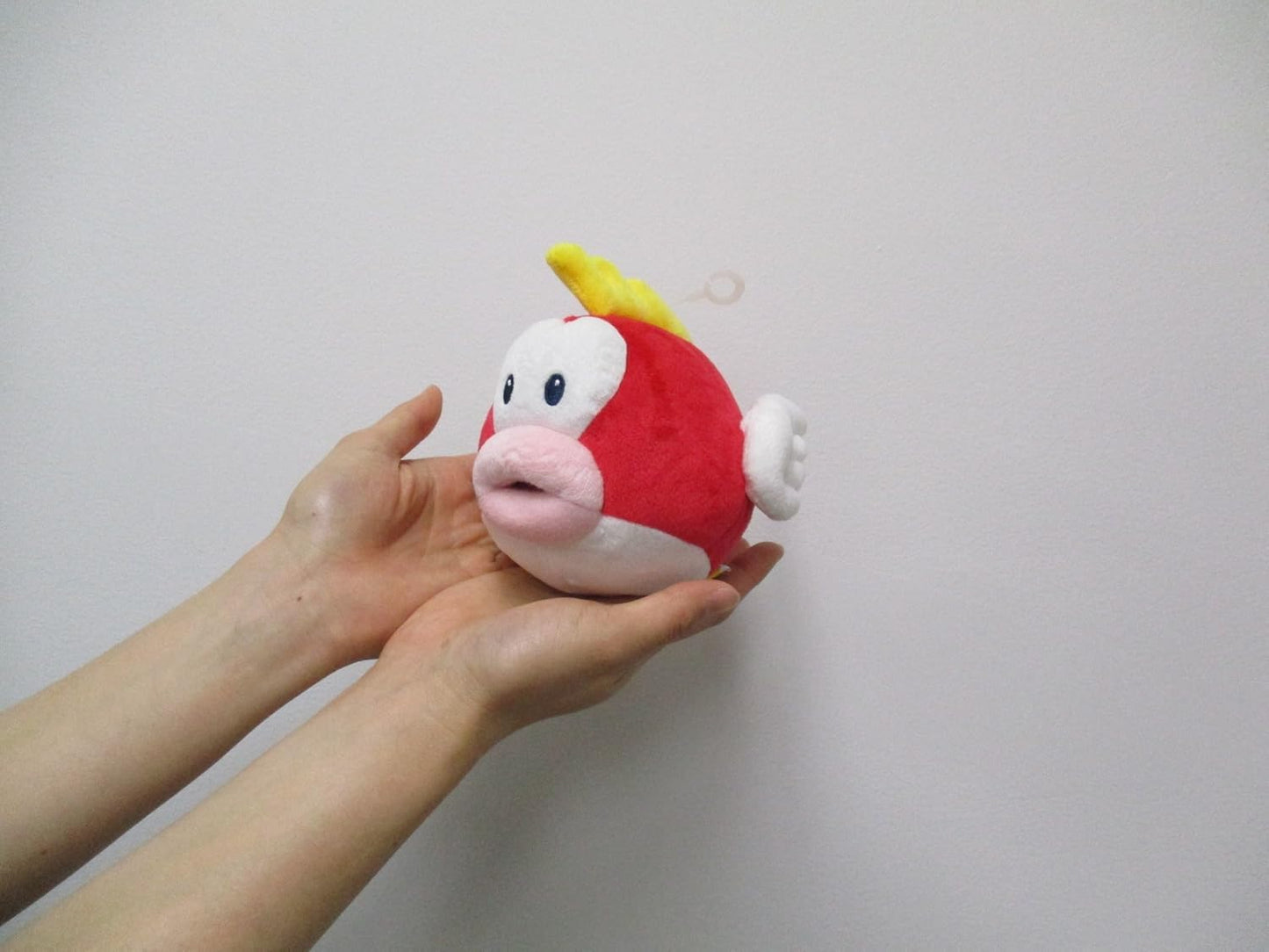 Together Plus Nintendo Cheep Cheep plush toy, 16cm soft and cuddly, featuring bright colors and detailed design from the popular video game character.