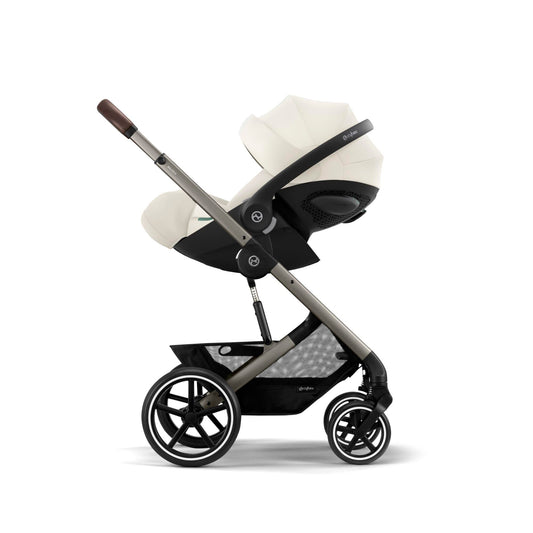 CYBEX Gold Cloud G i-Size Plus infant car seat, Incl. newborn insert, From birth to approx. 24 months, For children from 40 cm to 87 cm, Max. 13 kg, Seashell Beige