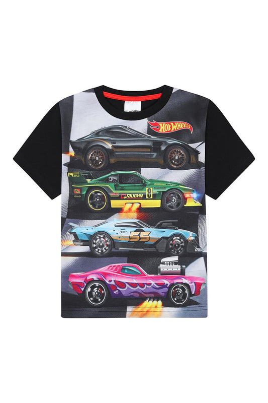 Hot Wheels Boys 3 Pack Kids T-Shirts Childrens Multipack Tshirt (2-3 Years) Multicoloured