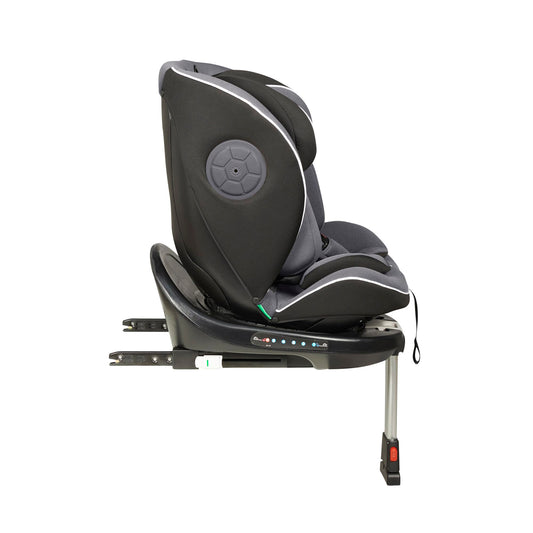 Ickle Bubba Radial i-Size Plus 360 Spin Car Seat – ISOFIX, Birth to 150cm (Approx. 12 yrs*), 360 Rotation, Rear and Forward Facing, Memory Foam Headrest and Side Impact Protection (Dark Grey)
