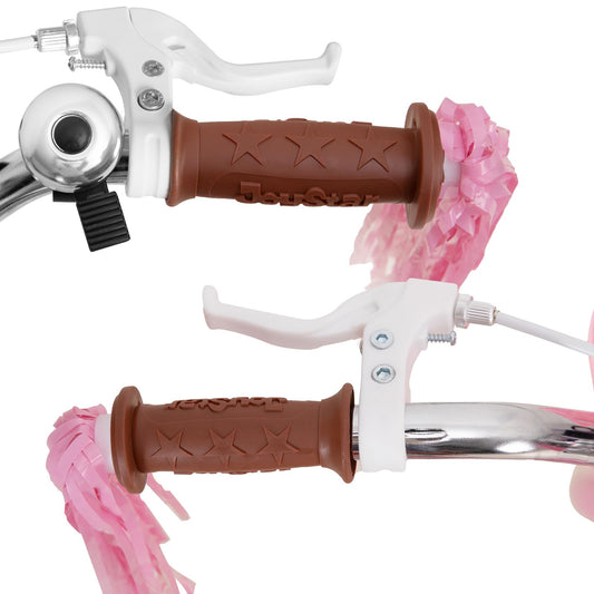 JOYSTAR Little Daisy 16 Inch Kids Bike for 4 5 6 7 Years Girls and boys, Child Bicycle with Training Wheels & Basket & Streamer, Pink Toddler Cycle